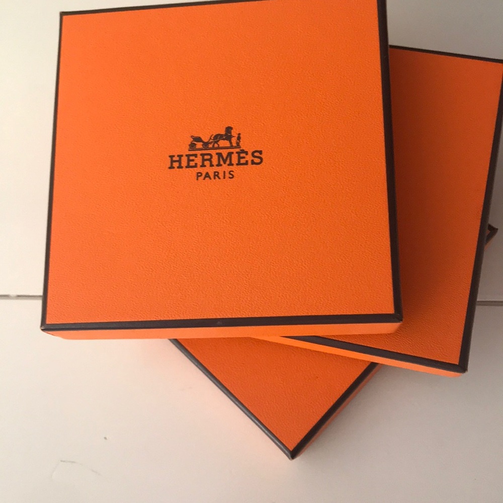 Three Hermès boxes